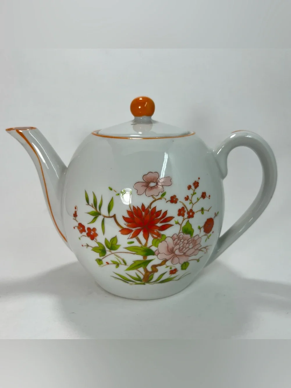 Chinese‎ Porcelain Floral Teapot